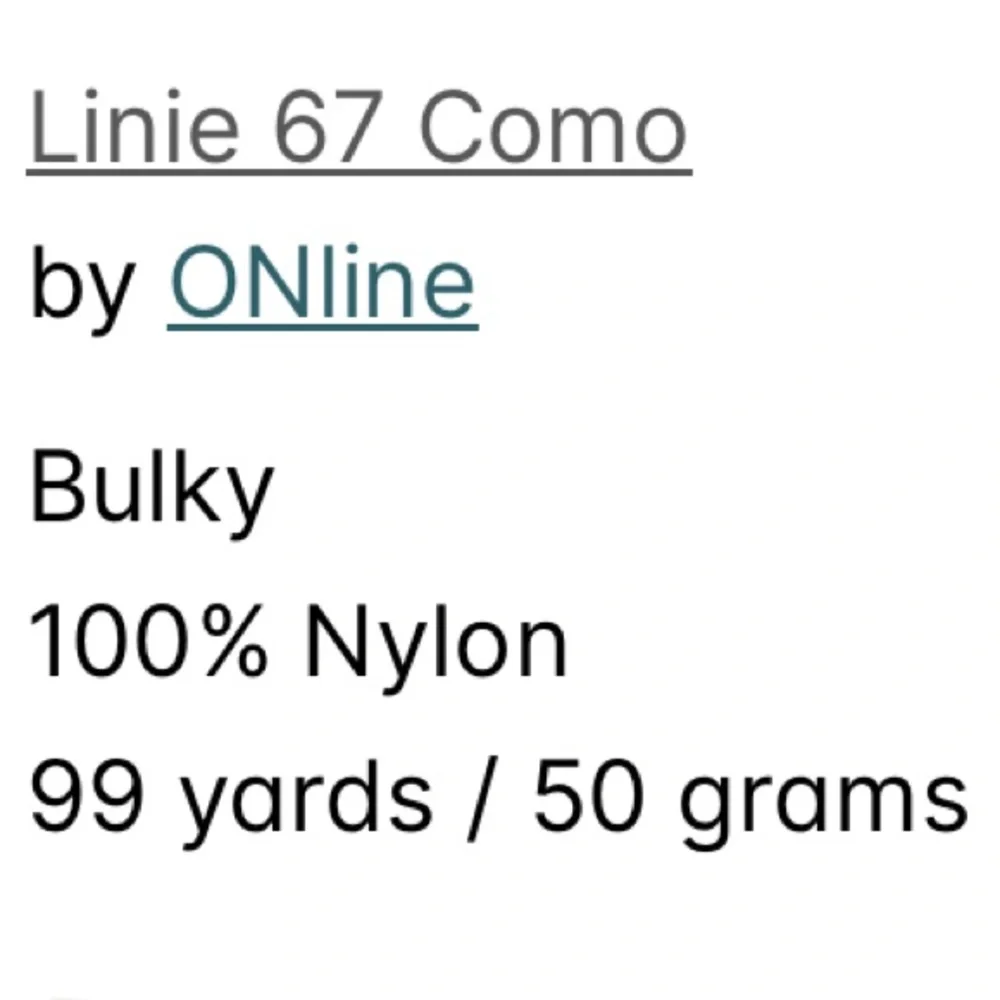 2 Skeins ONLine Linie 67 Como Yarn